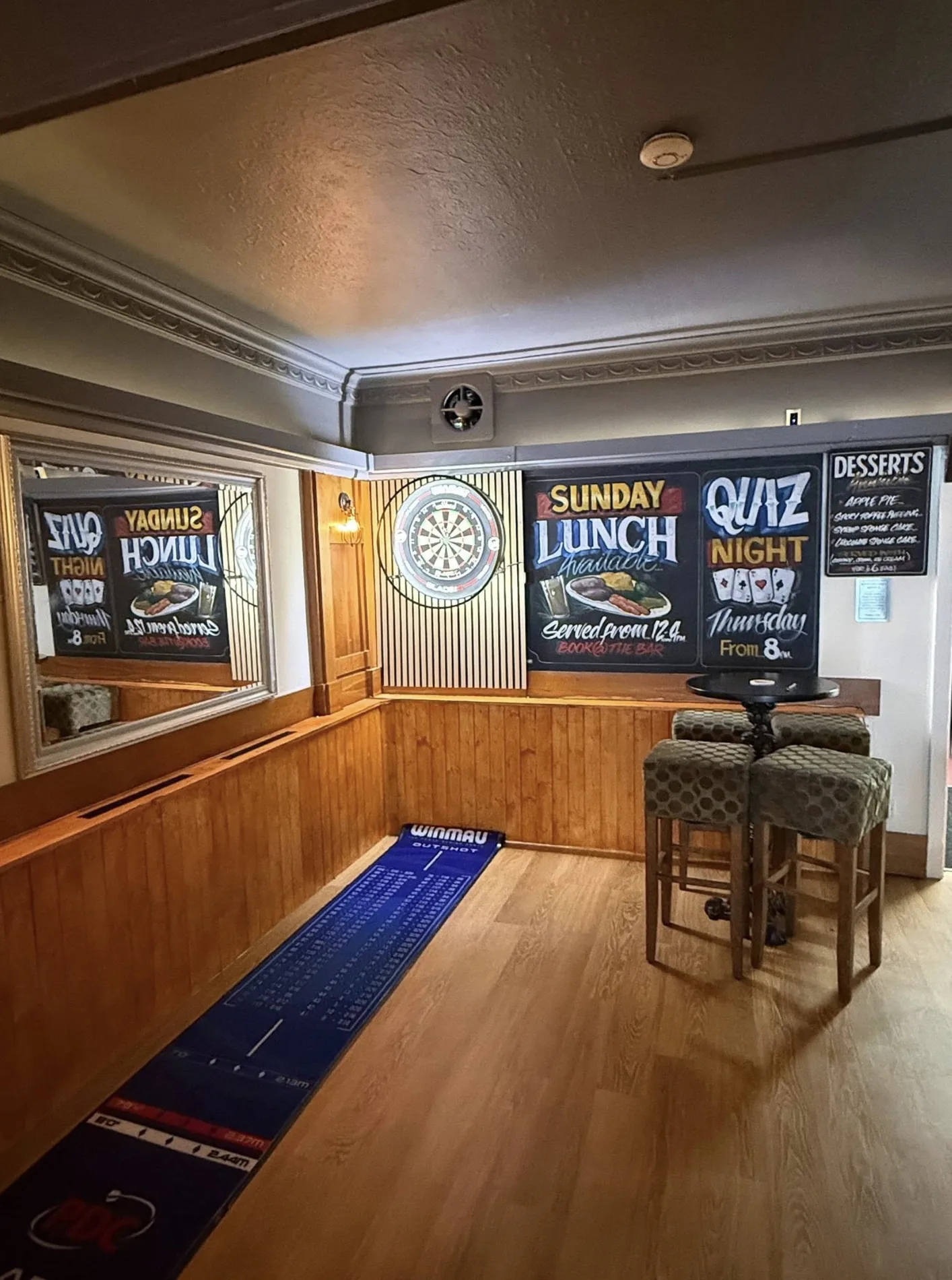 Darts and games at the Robin Hood